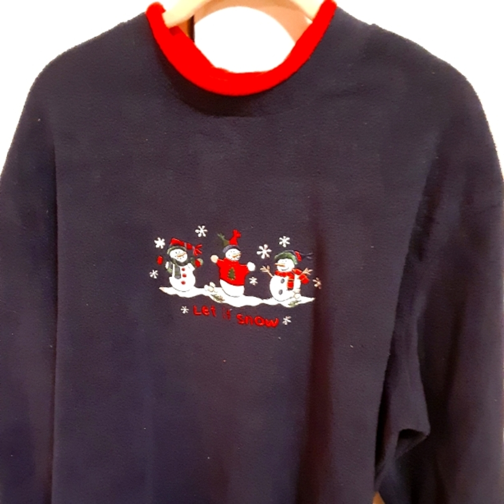 C & B Sport Snowman Sweatshirt Size 1X